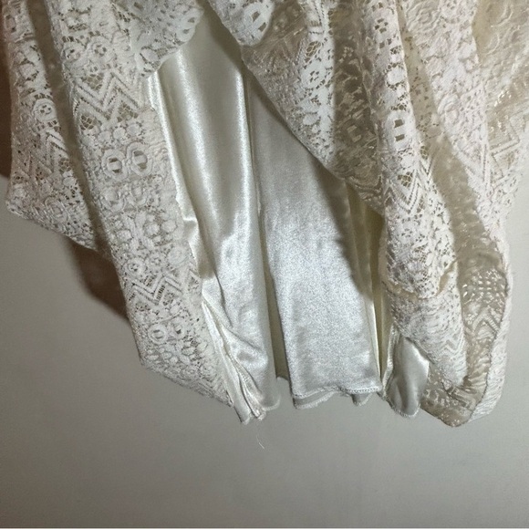 NOUL Sz O/S Baby Doll Crochet Layer Spaghetti Straps Lined Tank Top Blouse - Picture 4 of 7